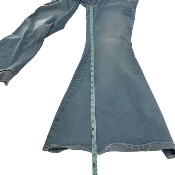 Free People "Just Float On" Flare Bell Bottom Jeans Bermondsey Blue Size 27 - Picture 12 of 15